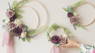 DIY Floral Hoop Wreath Tutorial