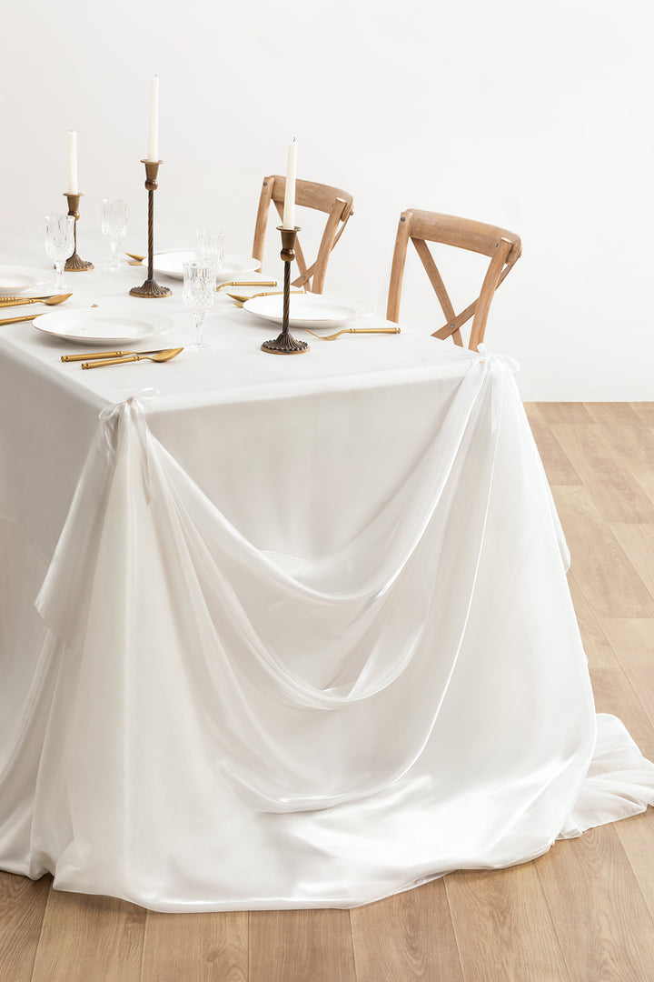 Wedding Backdrop Curtains in Pearlite White