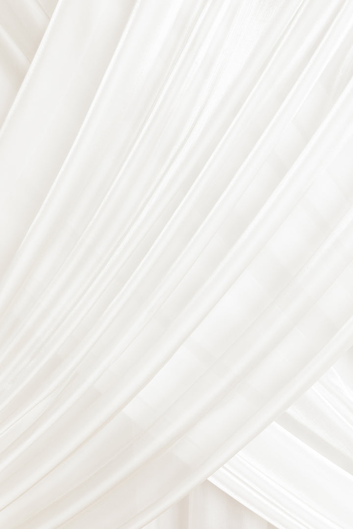 Wedding Backdrop Curtains in Pearlite White