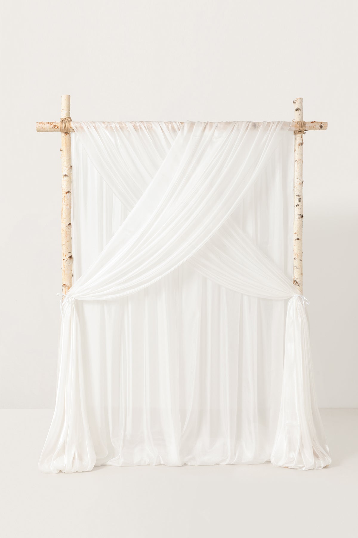 Wedding Backdrop Curtains in Pearlite White