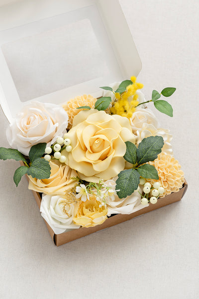 French Yellow Designer Flower Boxes