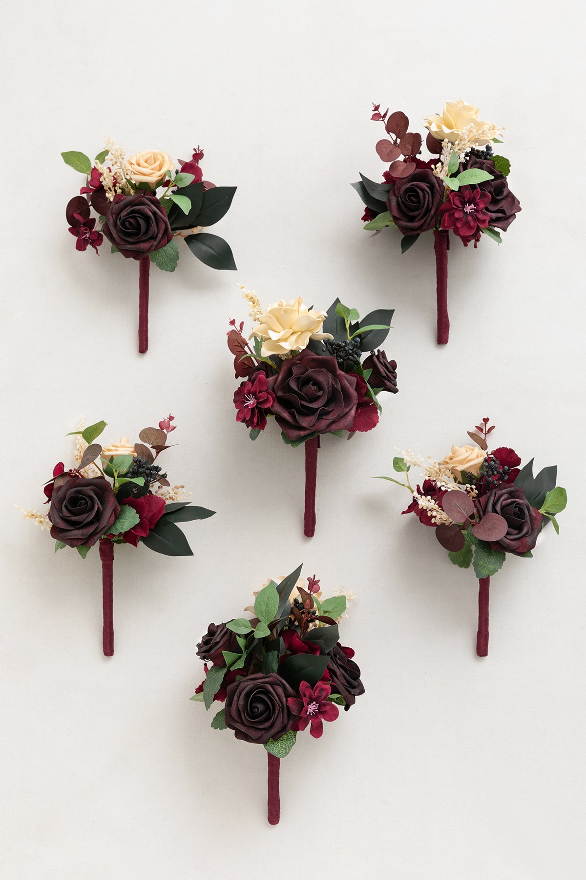 Mini Premade Flower Centerpiece Set in Black Baccara