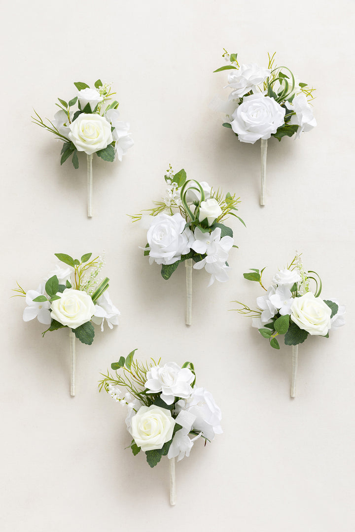 Mini Premade Flower Centerpiece Set in May Lily & Olive