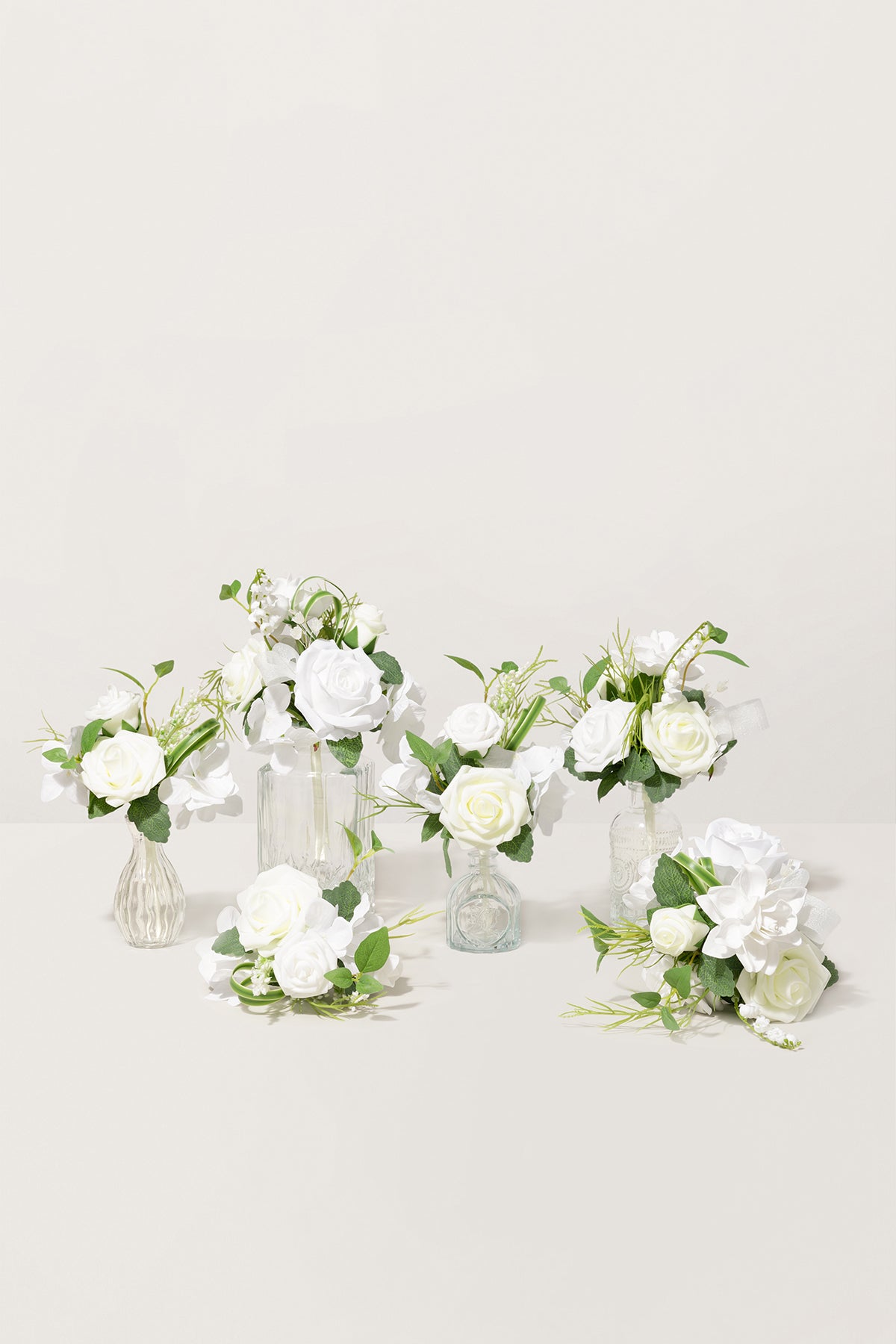 Mini Premade Flower Centerpiece Set in May Lily & Olive