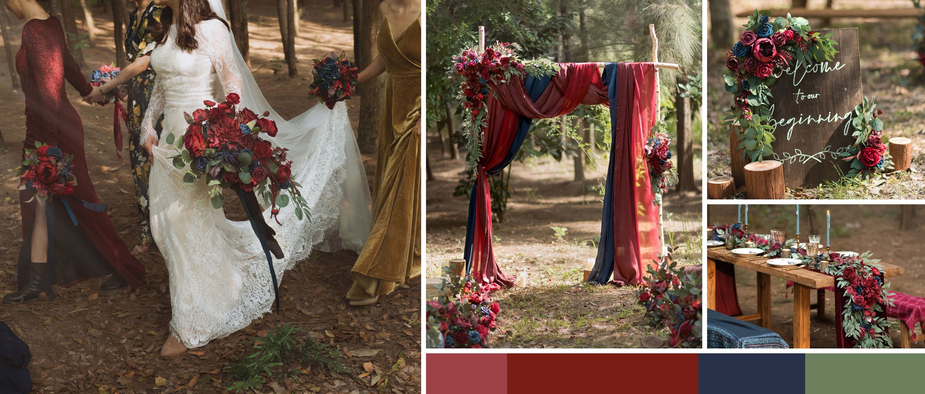 Burgundy and Navy Wedding pc banner