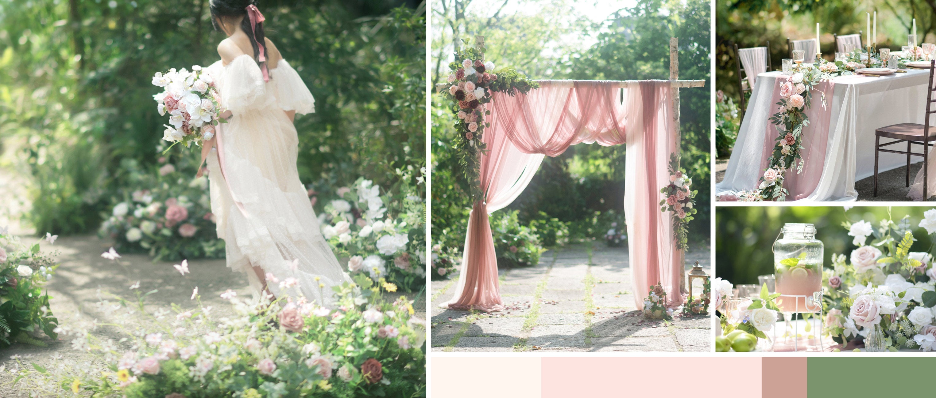 Dusty Rose and Cream Wedding pc banner