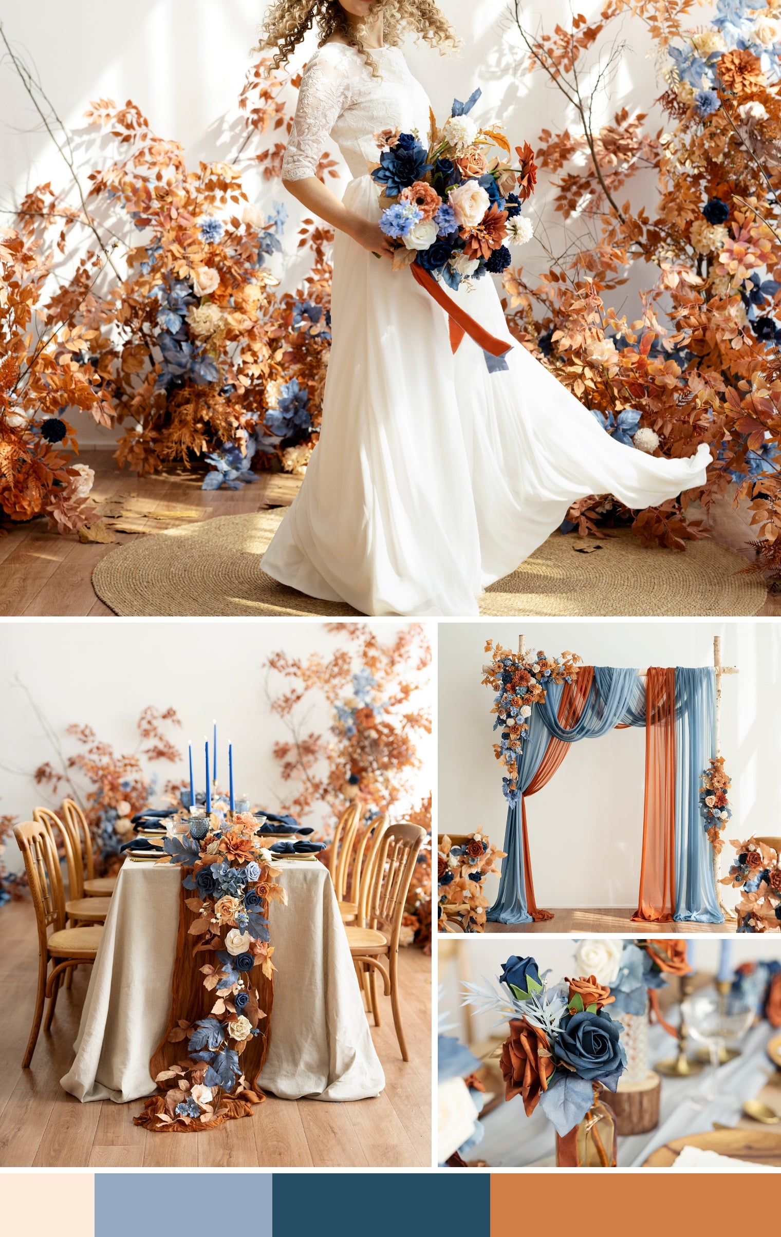 Russet Orange & Denim Blue Wedding mb banner
