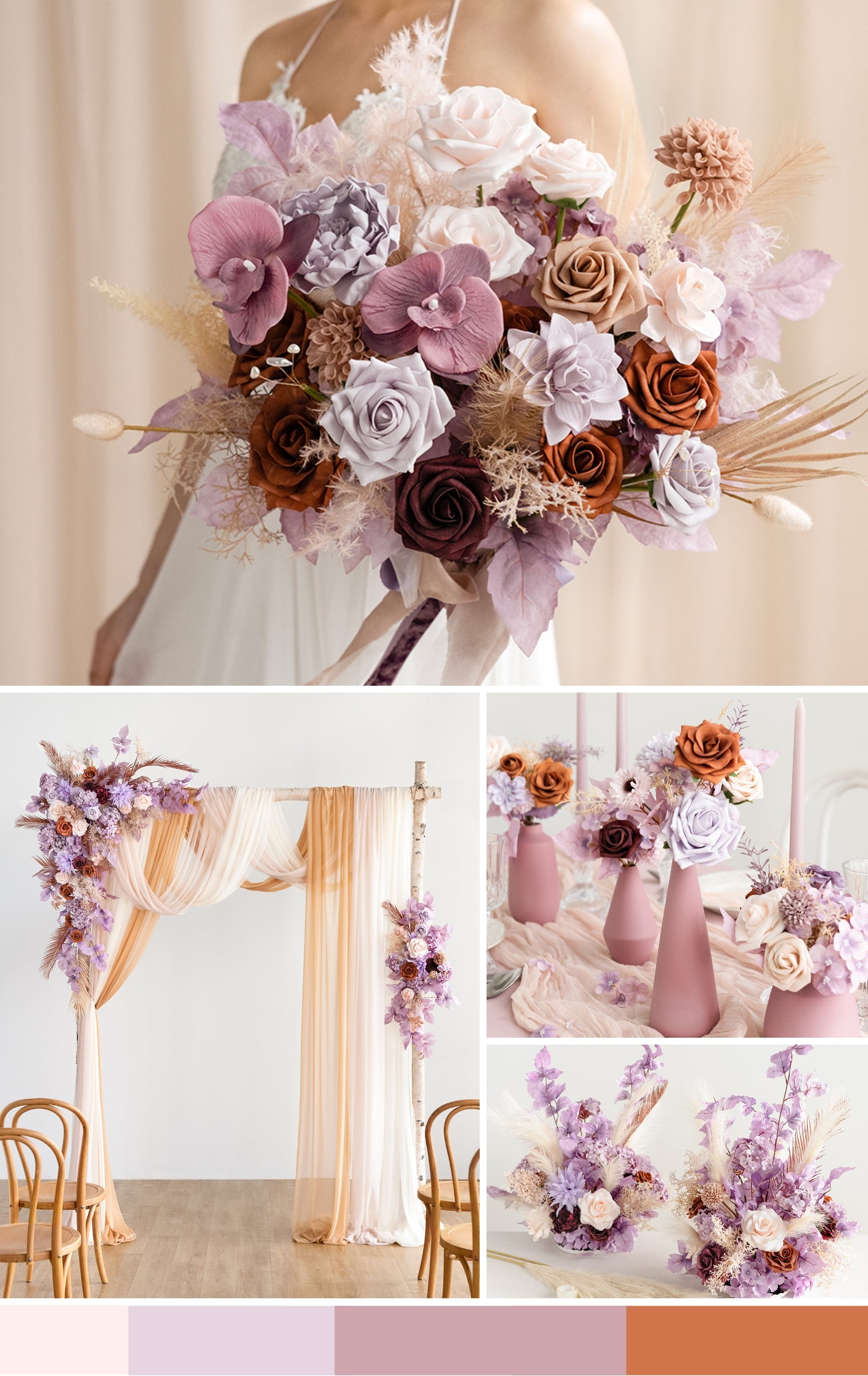 Lavender Aster & Burnt Orange Wedding mb banner