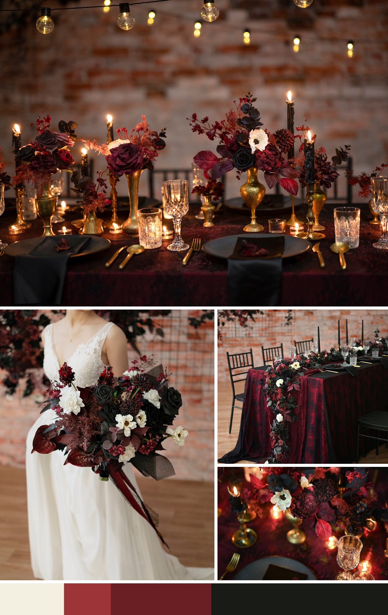 Moody Burgundy & Black Wedding mb banner