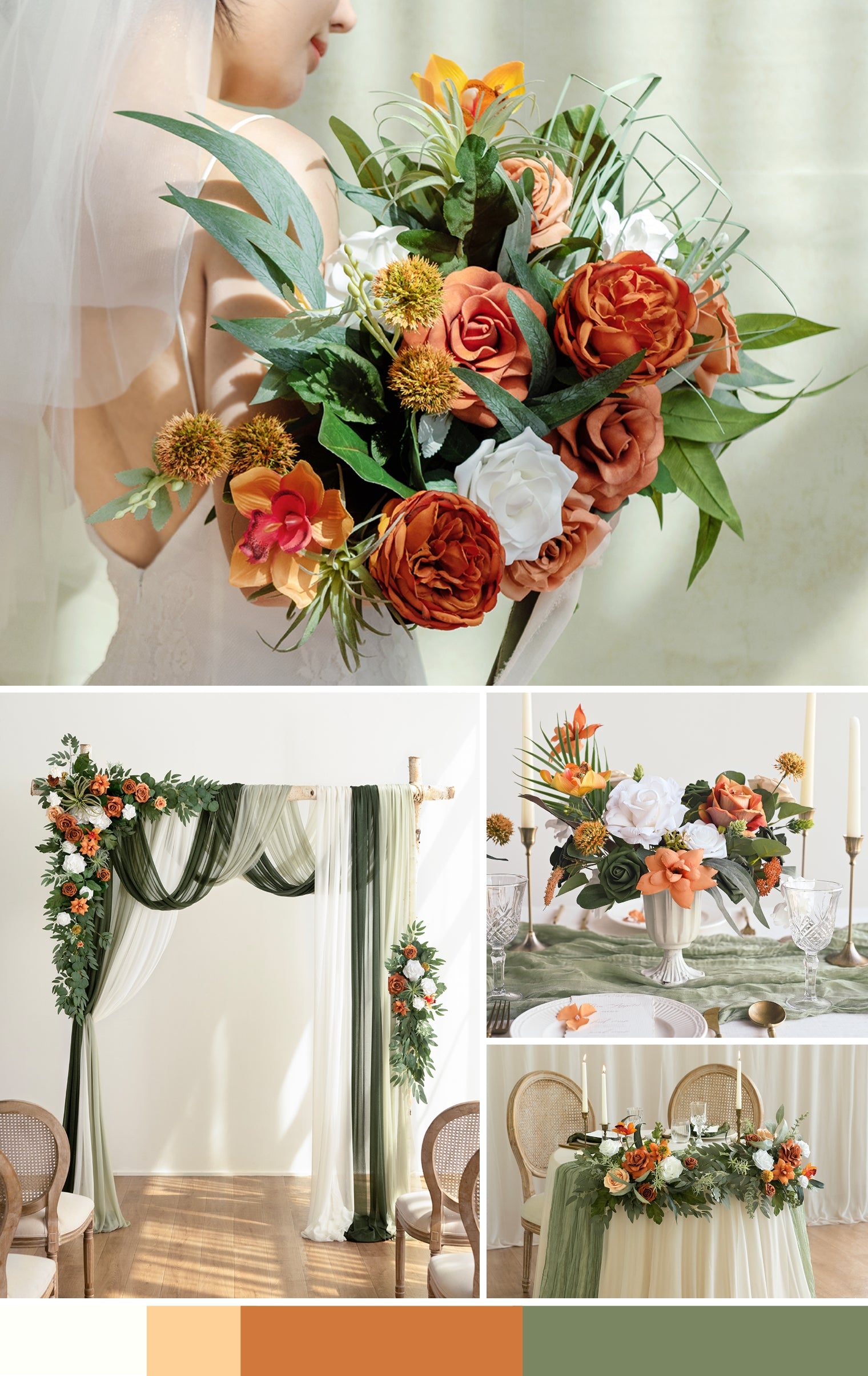Orange & Olive Green Wedding mb banner