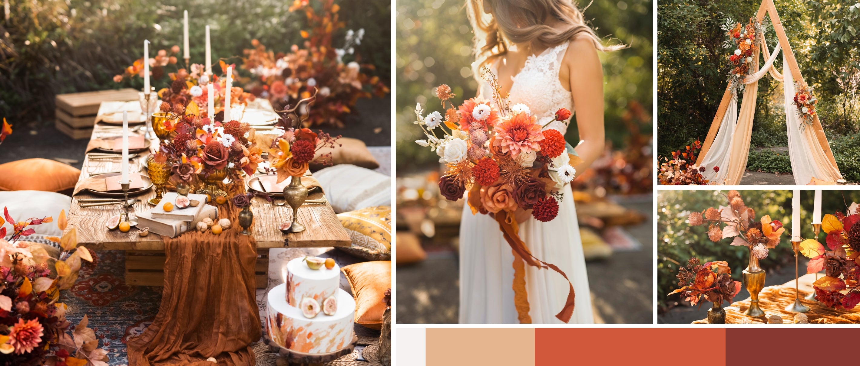 Burnt Orange & Scarlet Wedding pc banner