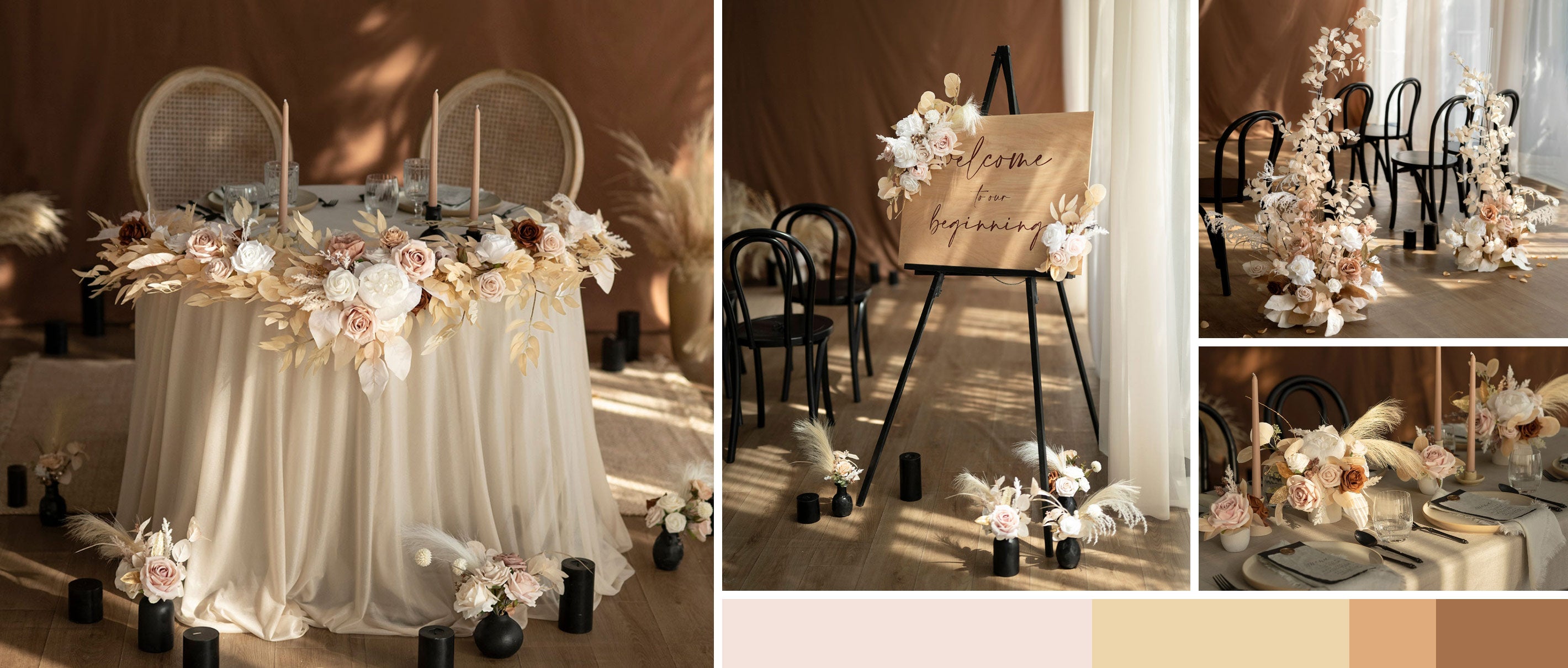 White and Beige Wedding pc banner