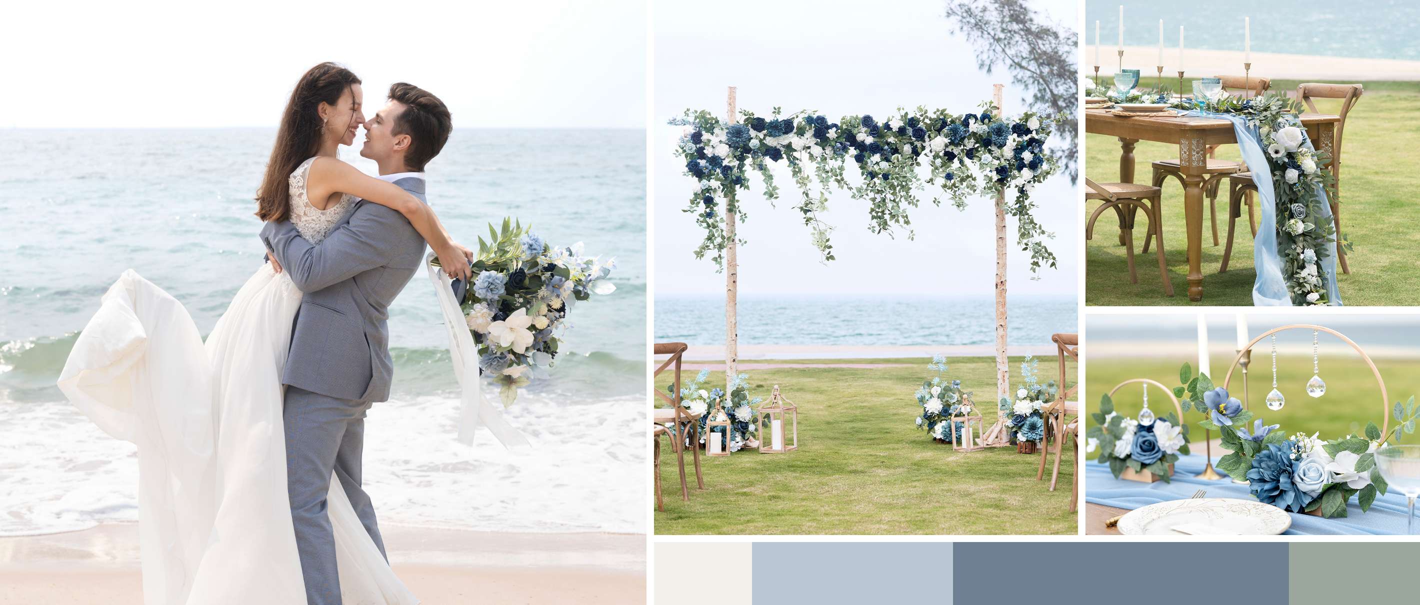 Dusty Blue and Navy Wedding pc banner
