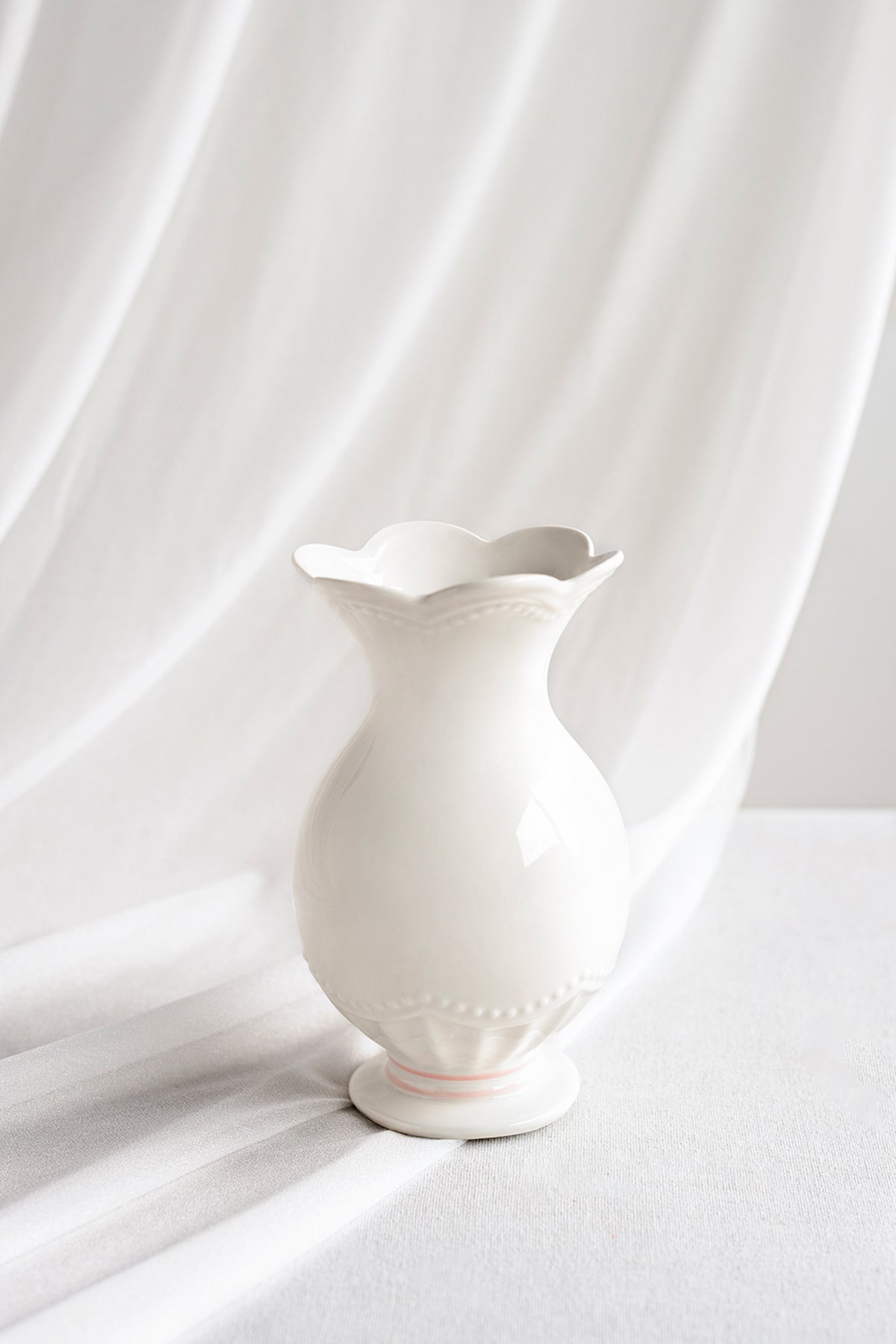 Cameo Ceramic Vase with Underglaze