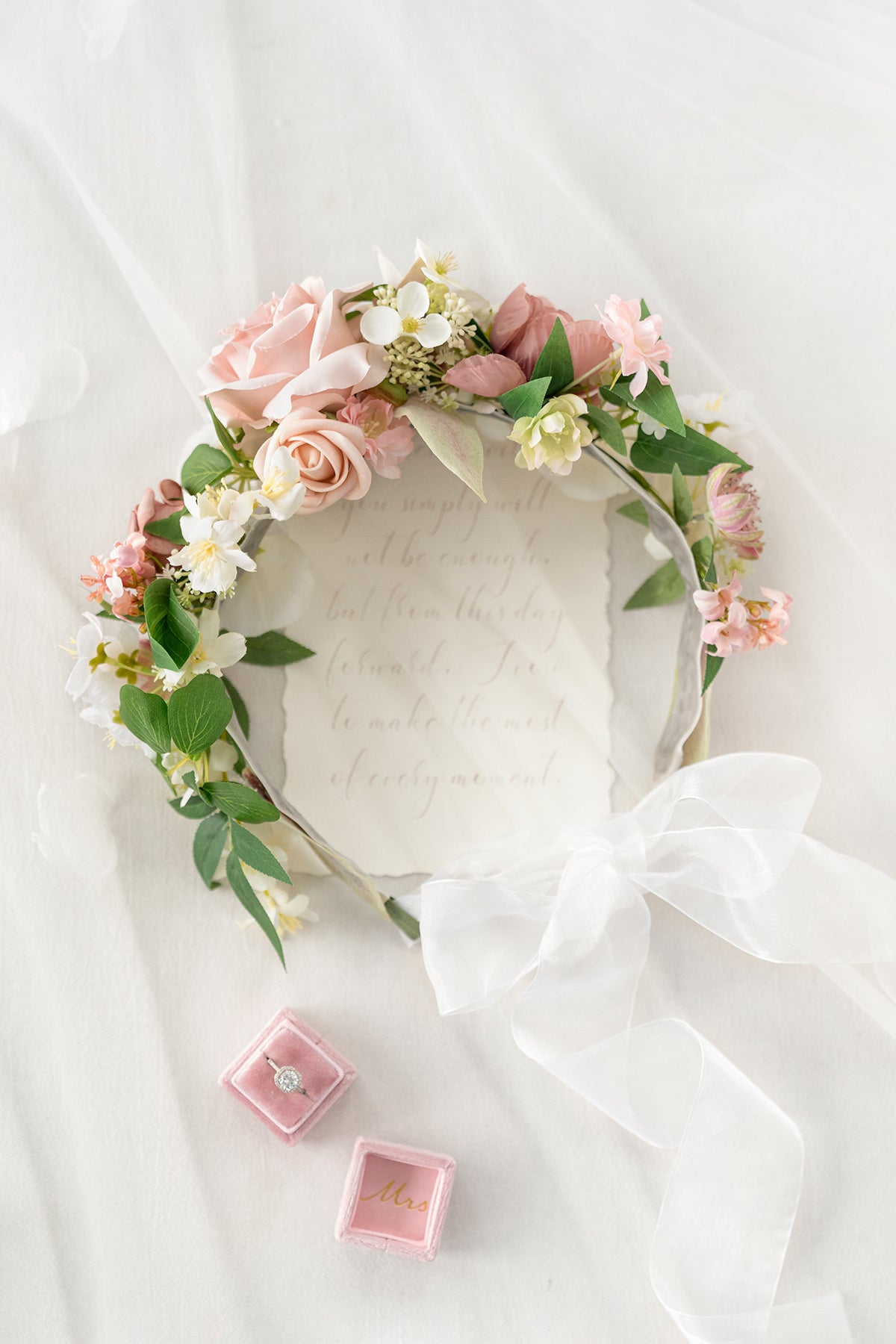 Cream clearance flower crown