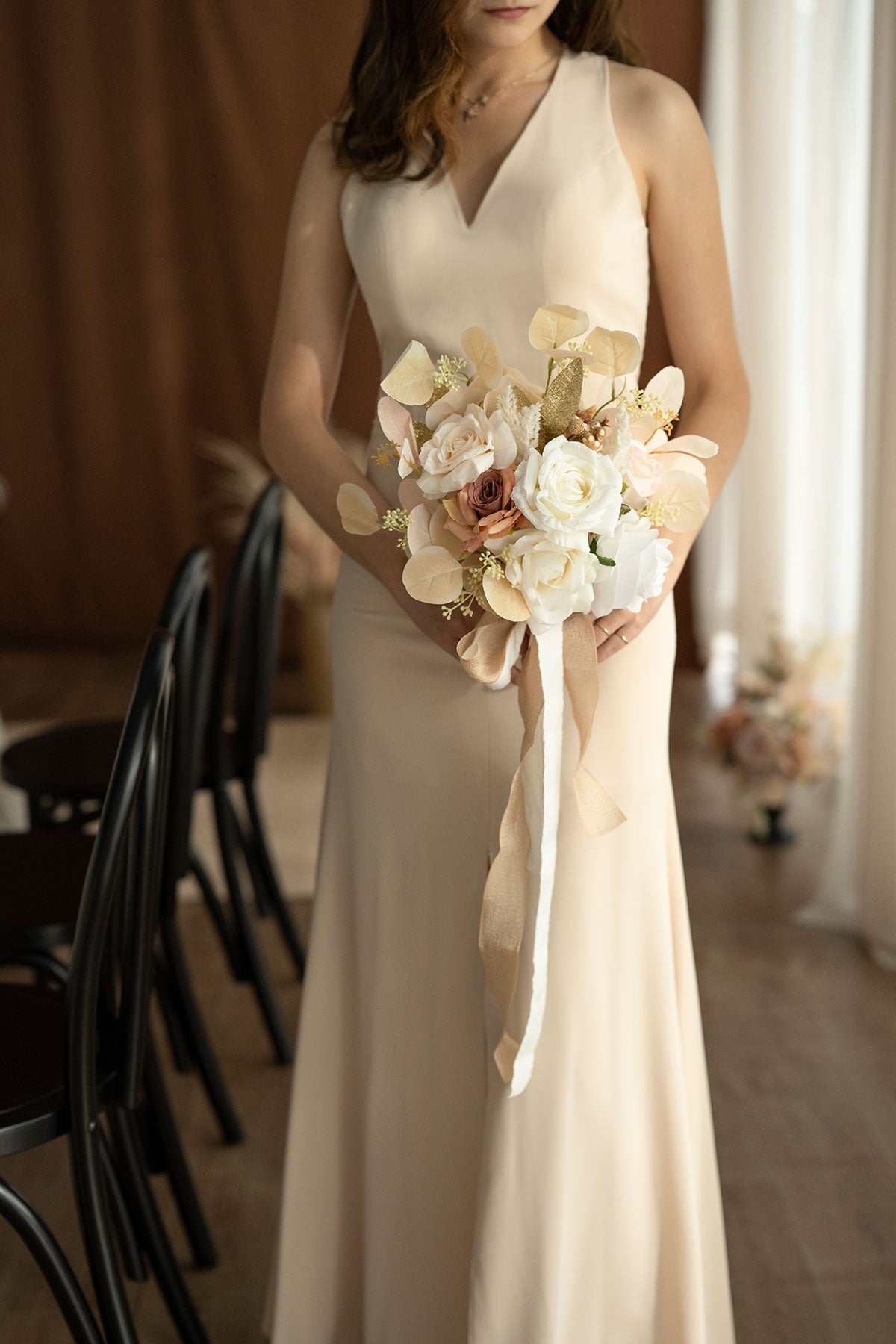 PURE WHITE Chiffon RIBBON Perfect for Bridal Bouquets, Wedding