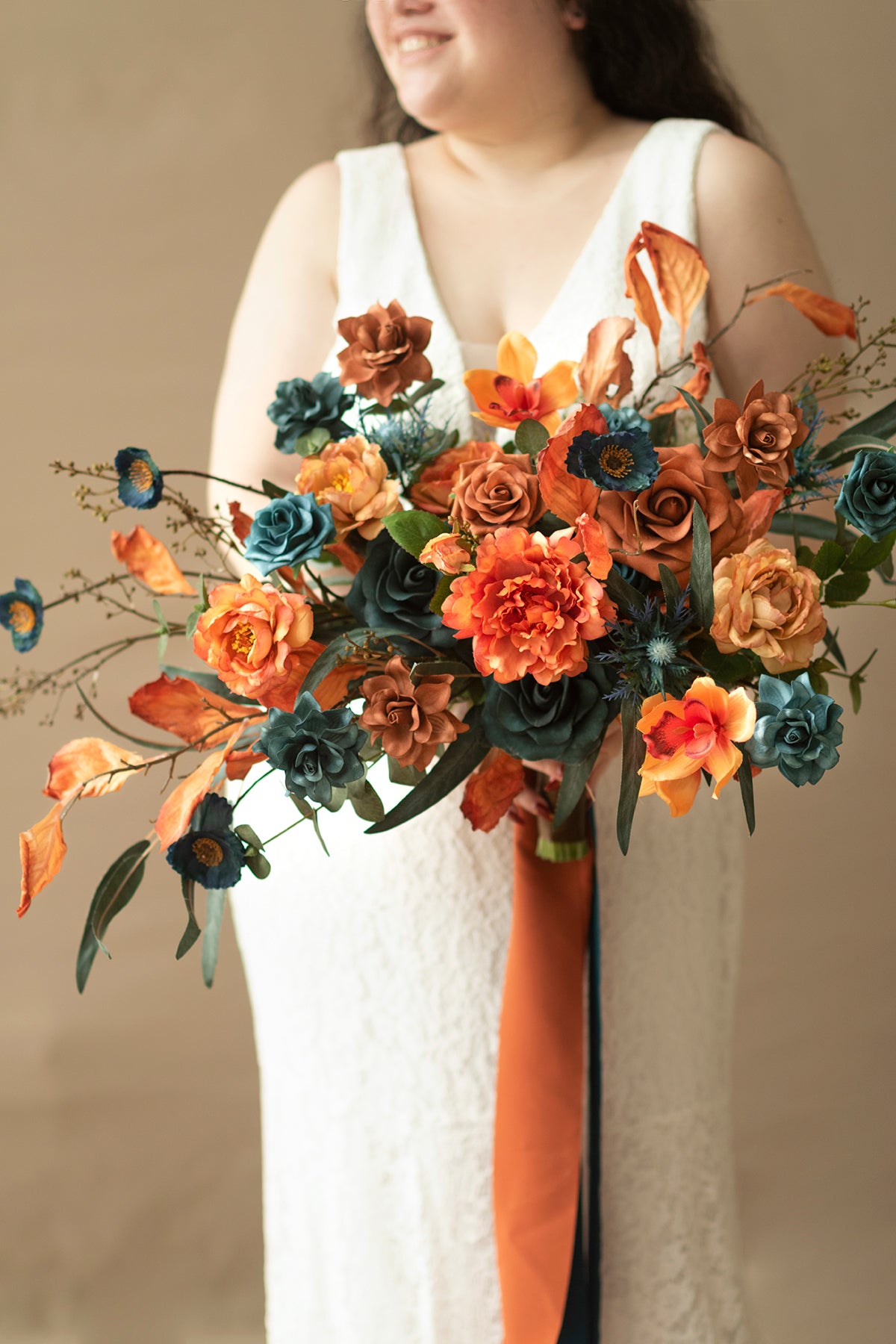Orange on sale flower bouquet