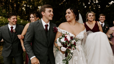 Trey & Allison's Romantic Marsala Wedding Amongst The Trees