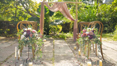 How to DIY Your Wedding Aisle Decoration with Statement Candle Sticks