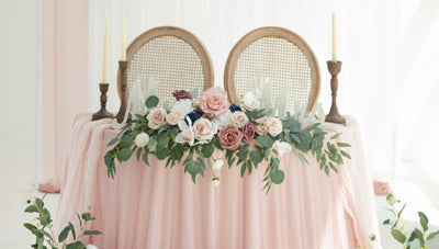How to DIY Sweetheart Table Floral Decor