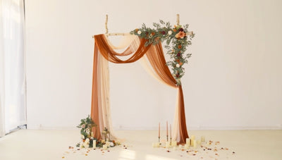 How to Hang the Draping Fabric Set on the Arch