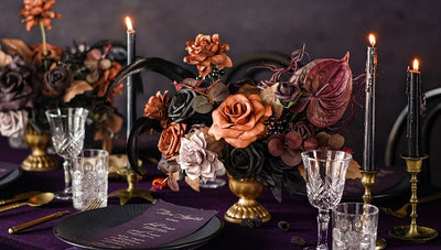 How to DIY Halloween Wedding Floral Centerpieces