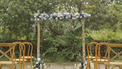 How to Make Wedding Arch Decor with Flower Garlands