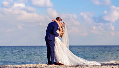 Lizzy & Michael's Romantic Riviera Cancun Beach Wedding