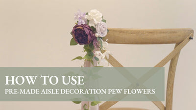 How to Use Pre-made Aisle Decoration Pew Flowers