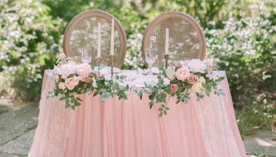 10 Clever Ways to Incorporate ROSE Color to Your Wedding [Without Real Roses]