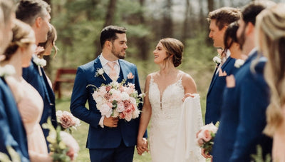Melissa & Matt's Stylish Wedding with Cool Blush Tones
