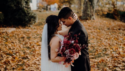 Modern Fall: Nicole & Aaron's Burgundy & Dusty Rose Wedding