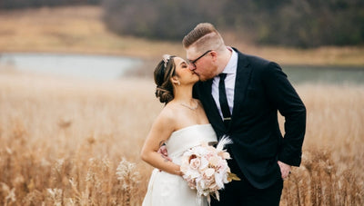 Mariah and Jordan’s Cozy Winter Cottage Wedding
