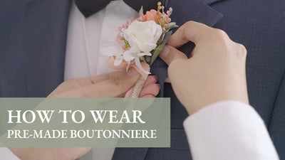 How to Wear Pre-made Boutonniere