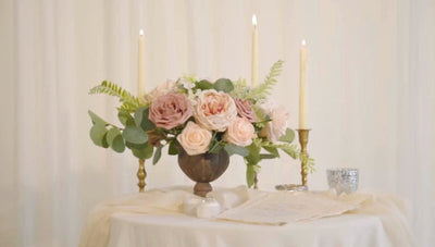 How to DIY an Elegant Short Vase Centerpiece