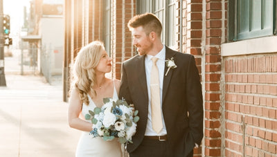 Alessandra and Tyler's Dusty Blue & Navy Wedding