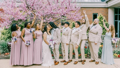 Feeling Ethereal: Miyoko & Daniel's Lilac & Gold Spring Wedding