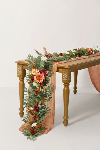 6ft Flower Garland in Amber