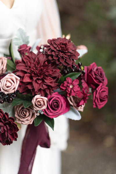 DIY Supporting Flower Boxes in Romantic Marsala