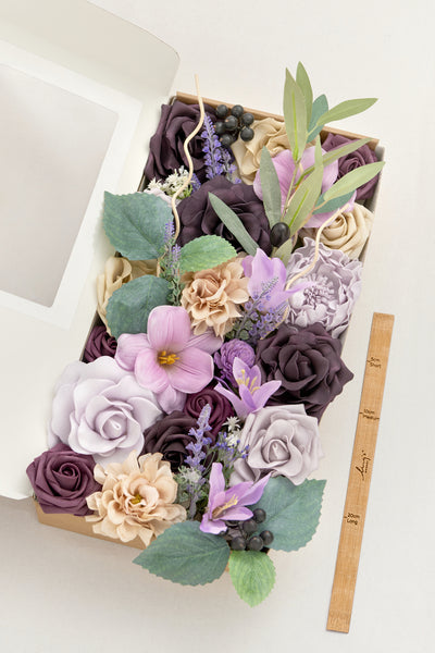Lilac Purple Designer Flower Boxes