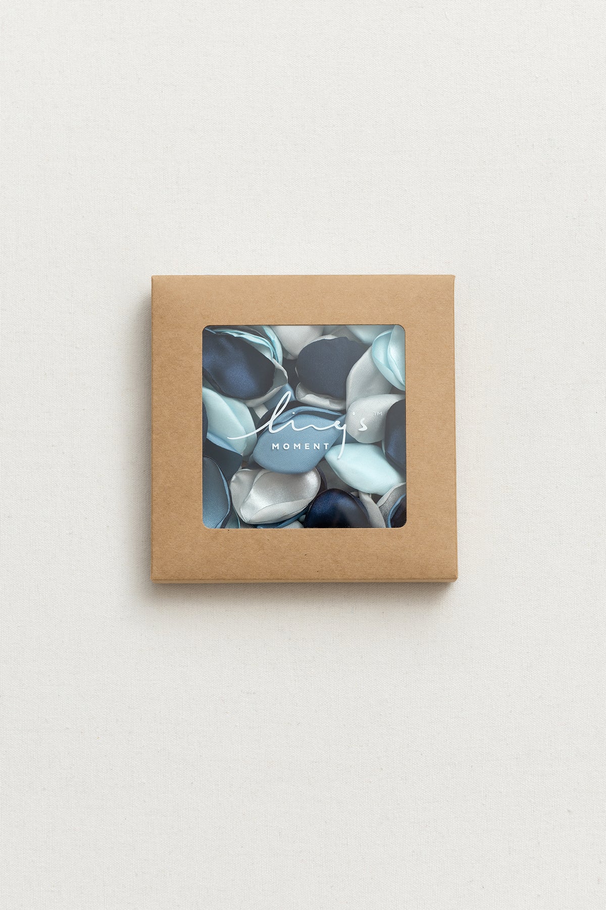 Silk Rose Petals in Dusty Blue & Navy