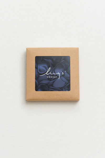 Silk Rose Petals in Dusty Blue & Navy