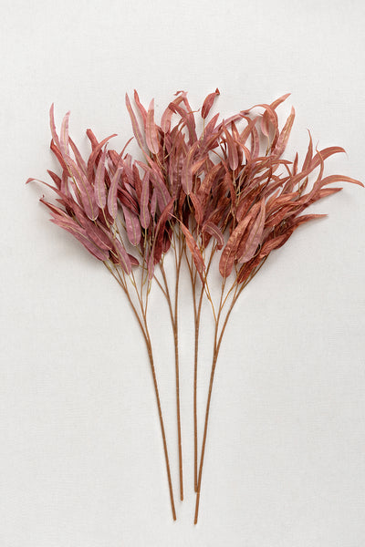 2.9ft Salix Leaves with Stems