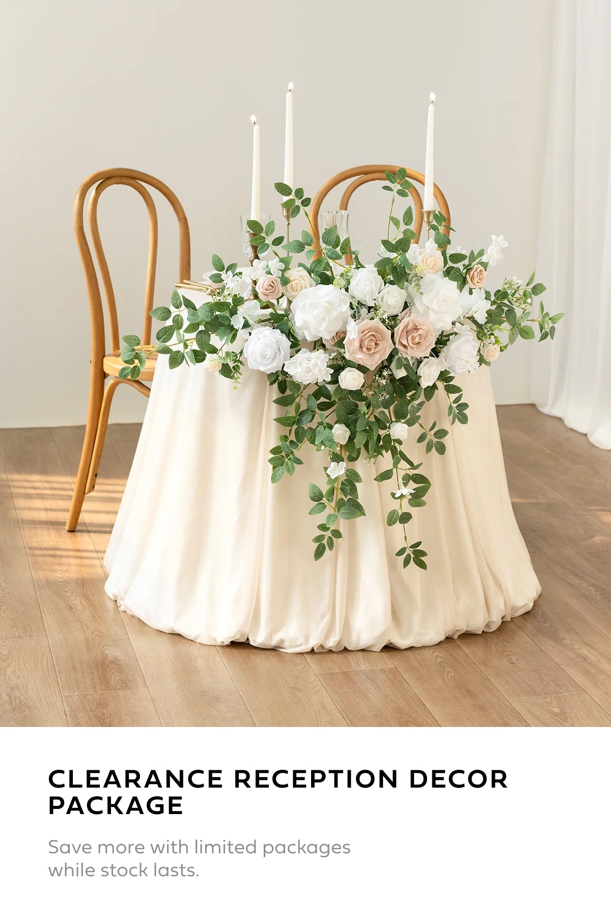 Flash Sale | Clearance Reception Decor Package in White & Sage