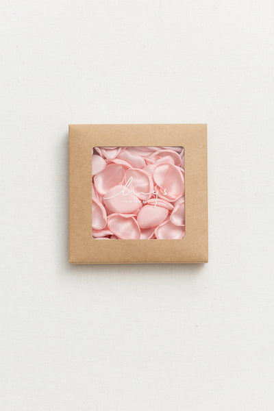 Silk Rose Petals in Blush & Pink