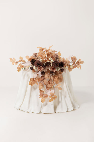 Sweetheart Table Floral Swags in Rust & Sepia | Clearance