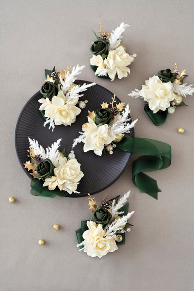 Pre-Arranged Wedding Flower Packages in Champagne Christmas