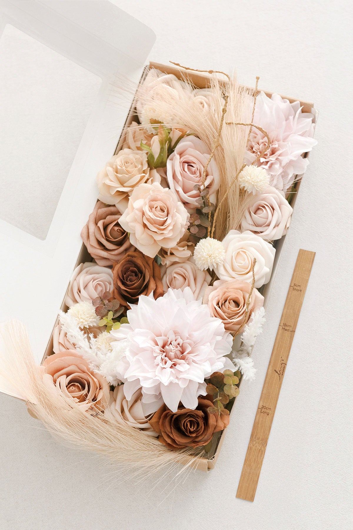 DIY Designer Flower Boxes in Ann White & Nude Deluxe Box
