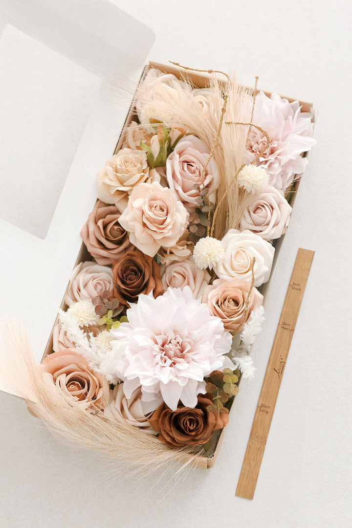 DIY Designer Flower Boxes in Ann White & Nude Deluxe Box