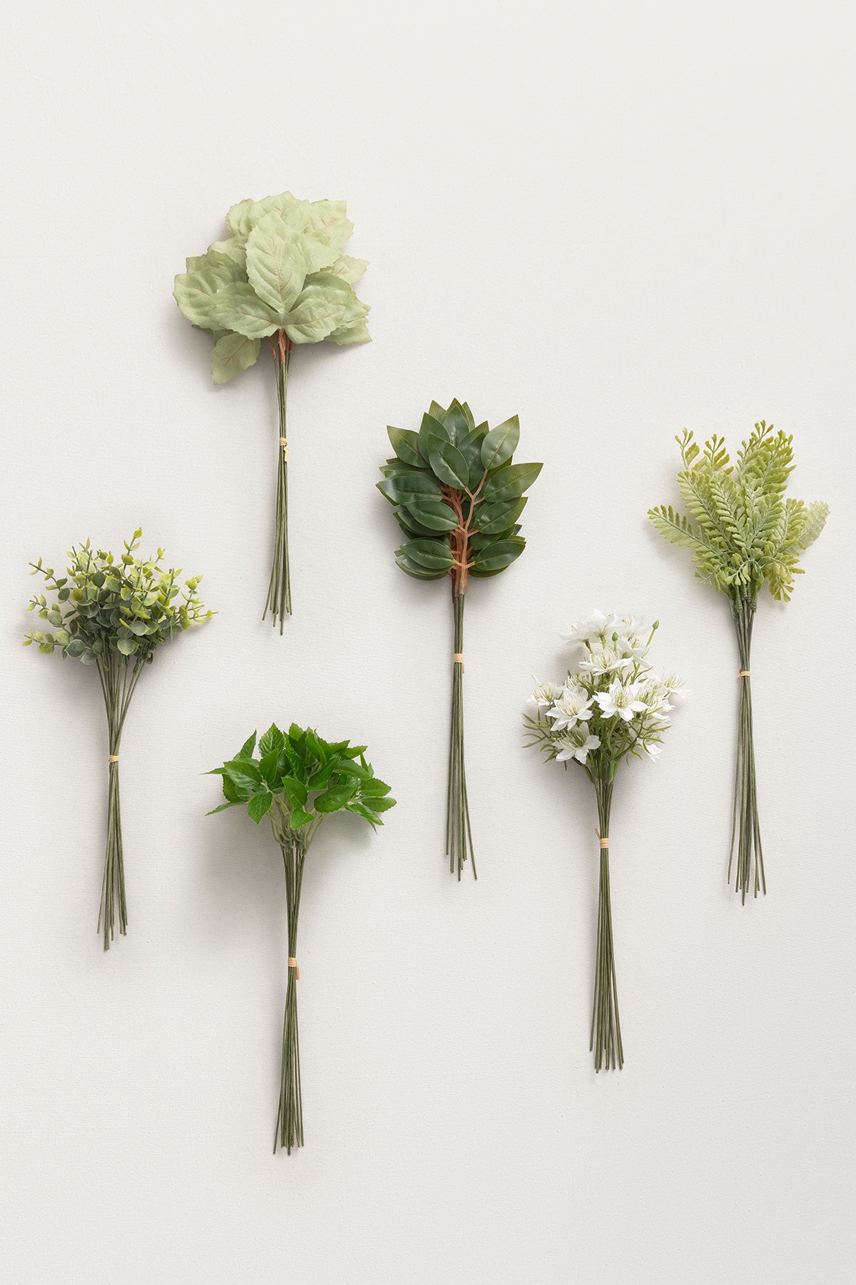 DIY Bridesmaid Bouquet Kit (Set of 4) - Blush & White with Sage Mixed Greenery - Image 3